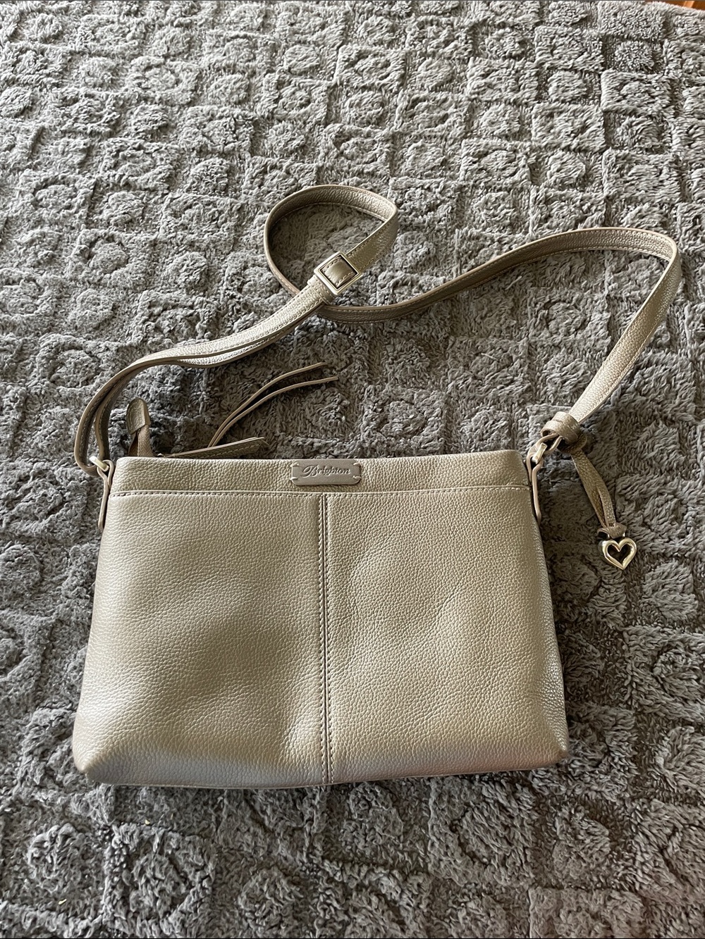 Brighton Jagger Crossbody Bag organizer in Taupe - No tags, but unused condition - Picture 4 of 9